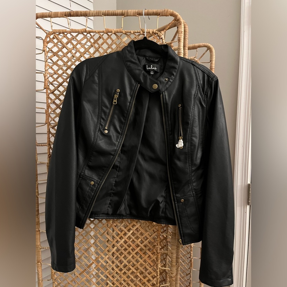 Lulus Faux Leather Jacket